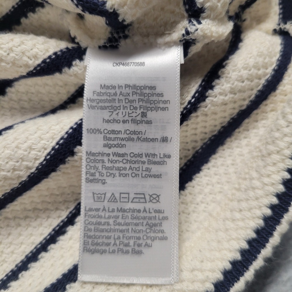 Madewell Cream and Black Striped Button-Up Cardigan - Picture 8 of 11